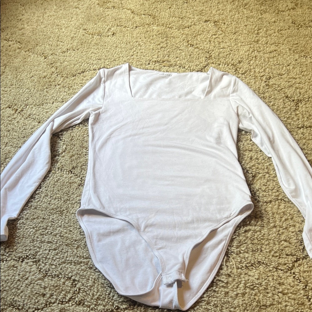 Old navy  Long-Sleeve White Bodysuit